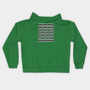 Decorative Rectangular Celtic Interwoven Knot Pattern 3 Kids Hoodie